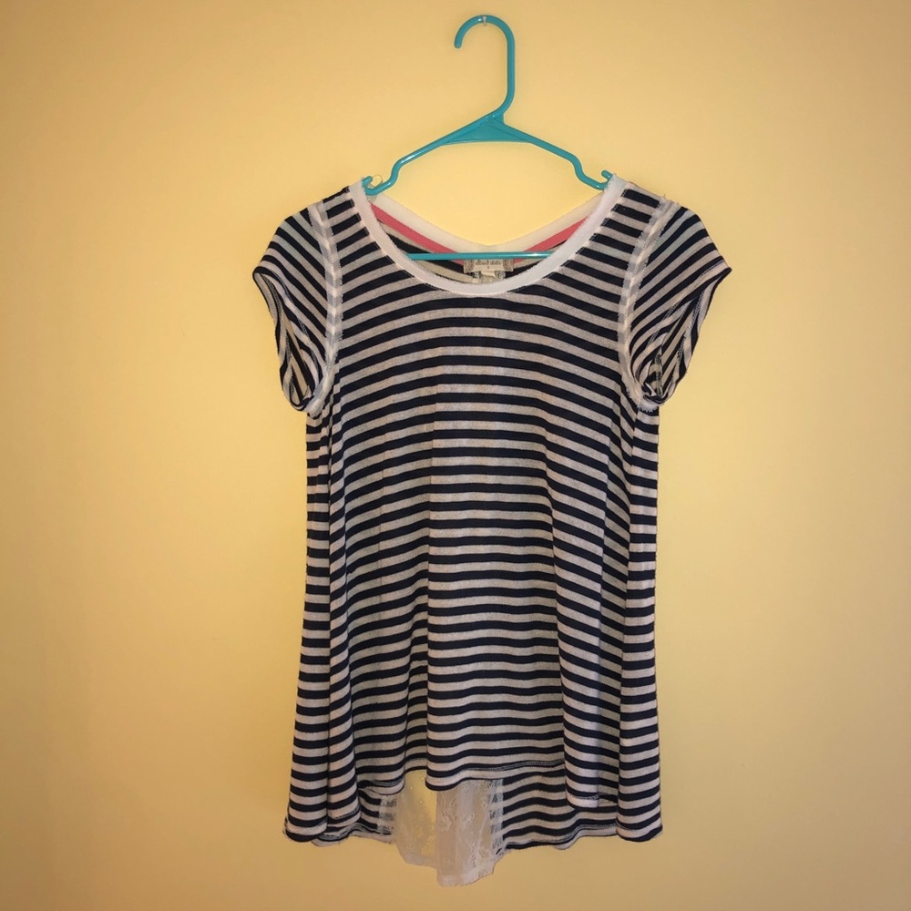 Blue and white altar’d state shirt